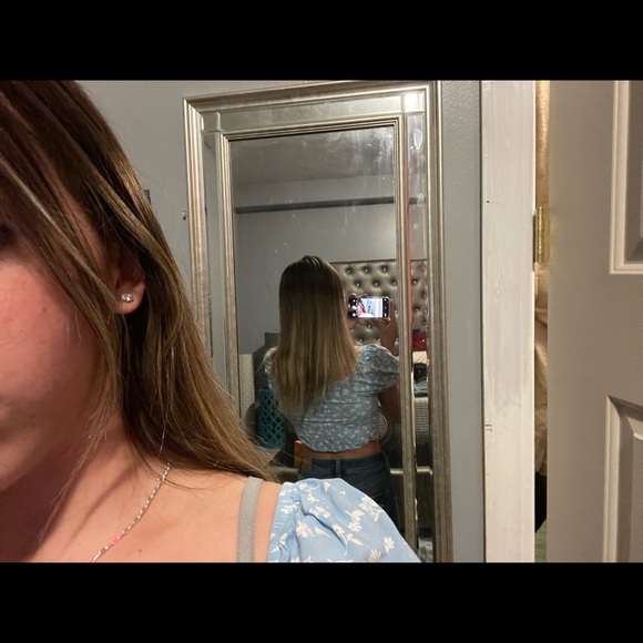 Pacsun tie up crop top size xs - Picture 2 of 4